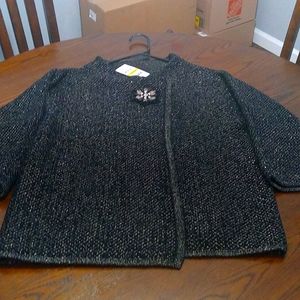 Brand New JM collection Medium size Black Brooch Topper